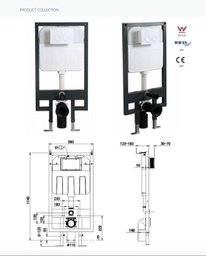 [K1801B-1] Tanque Inodoro Estructura Metálica