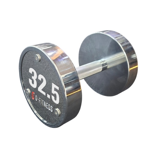 [W3B01-32.5] Mancuerna cromada con logo G-Fitness 32.5KG