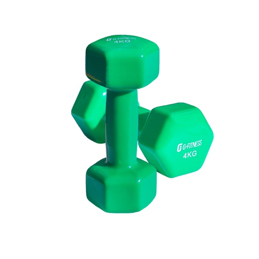 [kit-100408-4] KIT mancuernas vinilicas 4kg (por par)