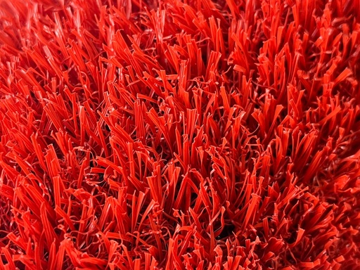 [J20HH14YD-RED-5M2] Cesped Sintetico Importado 20mm Rojo - 5m2